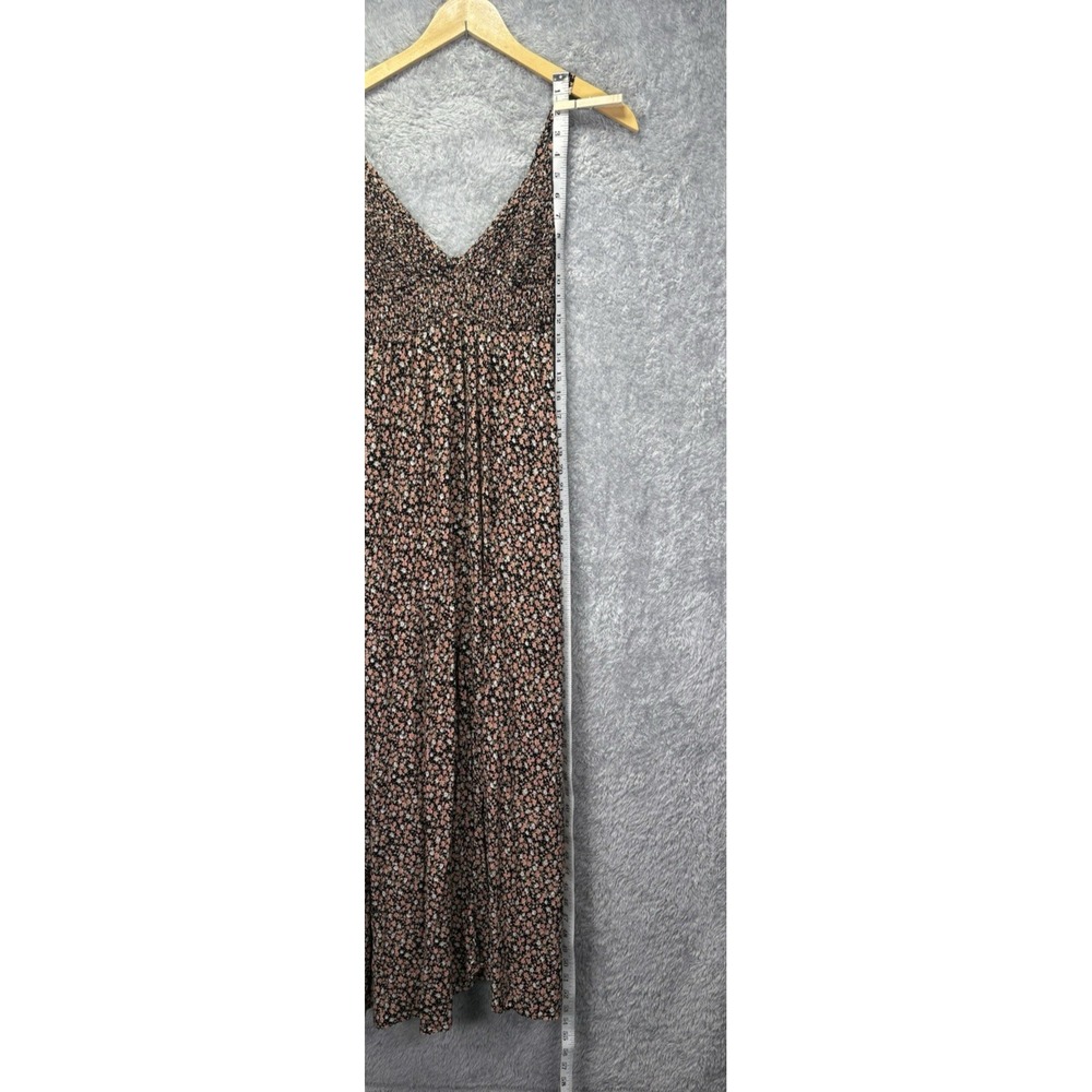 Natural Life Womens S Floral Maxi Dress Black Smocked Boho Cottagecore Peasant - Picture 5 of 9